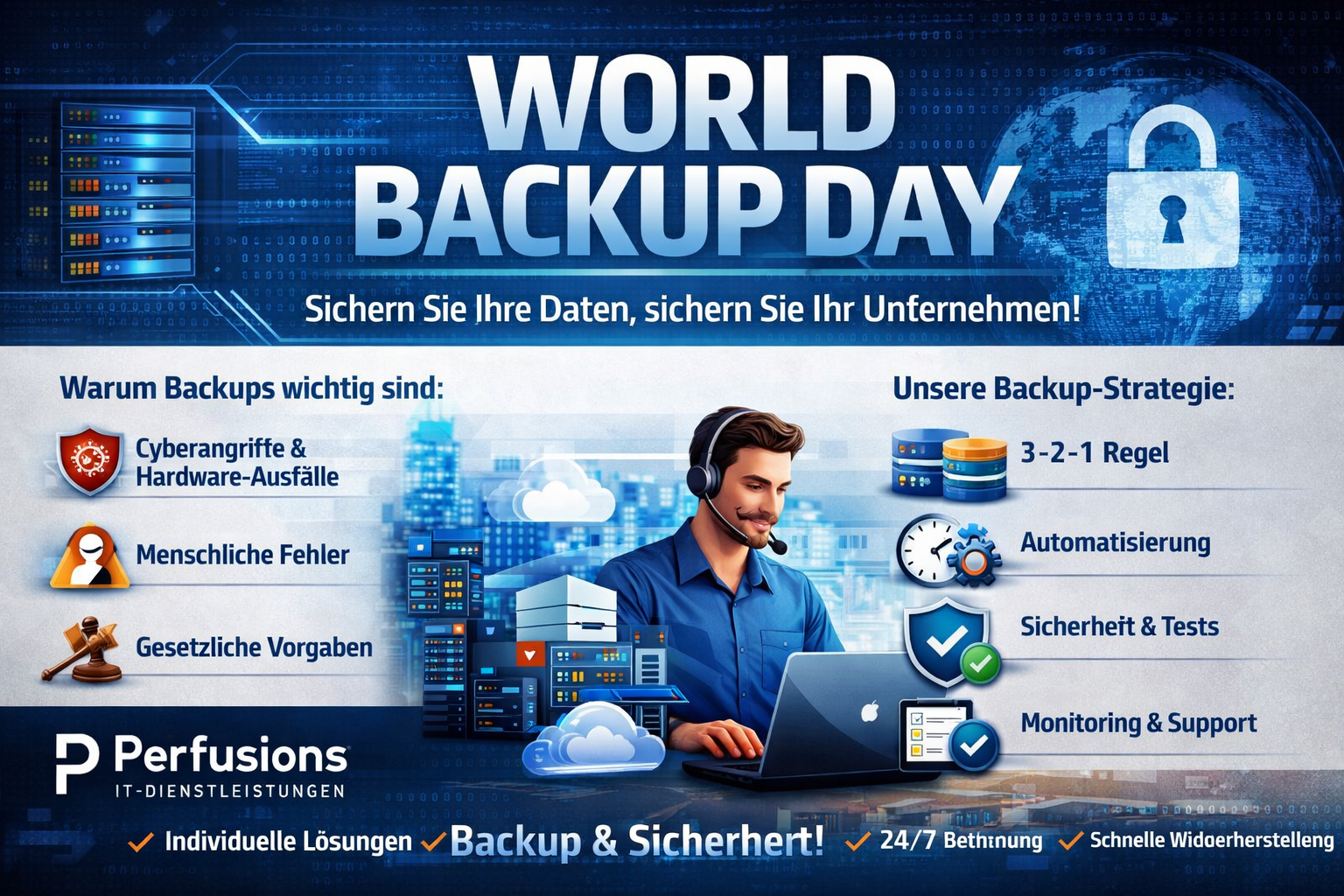 World Backup Day: Warum Datensicherung für Unternehmen überlebenswichtig ist